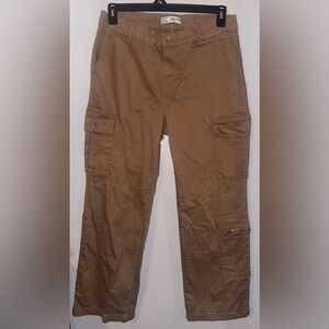 Womens Dark Tan Cargo Pants